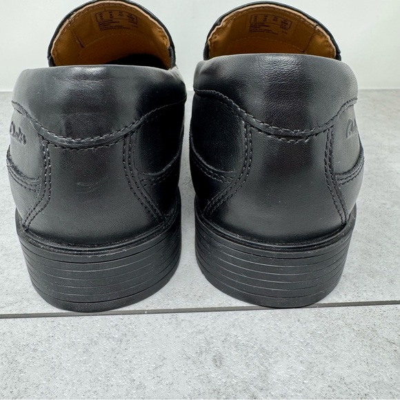 Clarks Black Leather Tilden Free Loafers Slip-Ons Size 9 Men’s Shoes main image 6